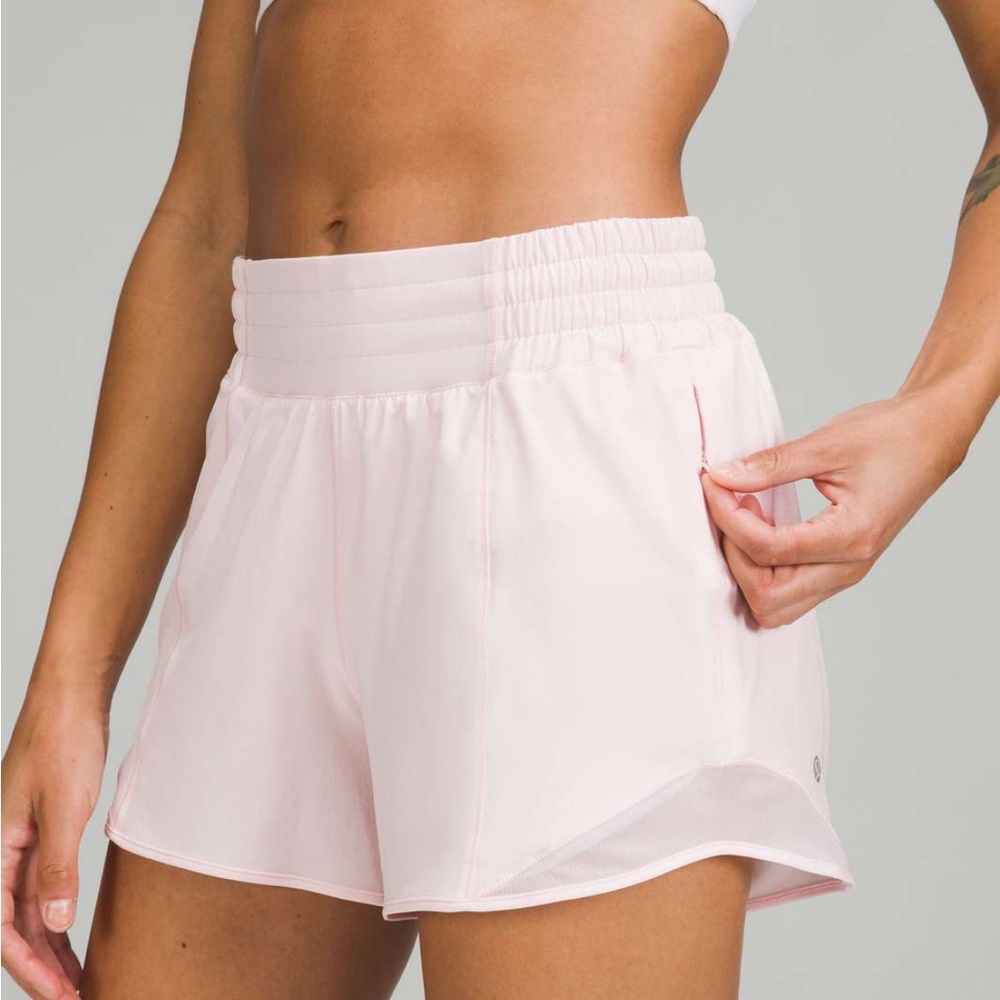 Lululemon Hotty hot high rise shorts in STRAWBERRY MILKSHAKE
